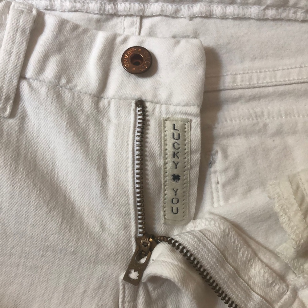 White Lucky Brand Jean Capris